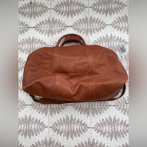 Coach Unisex Cognac Leather Weekender Bag with Shoulder Strap No F1S-0503 - Picture 4 of 7